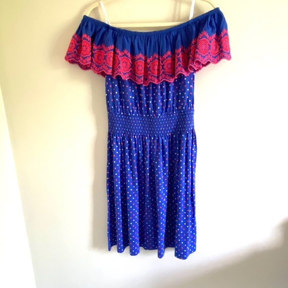 NWT Lilly Pulitzer Kalama Off-the-Shoulder Smocked Dress - Picture 2 of 14